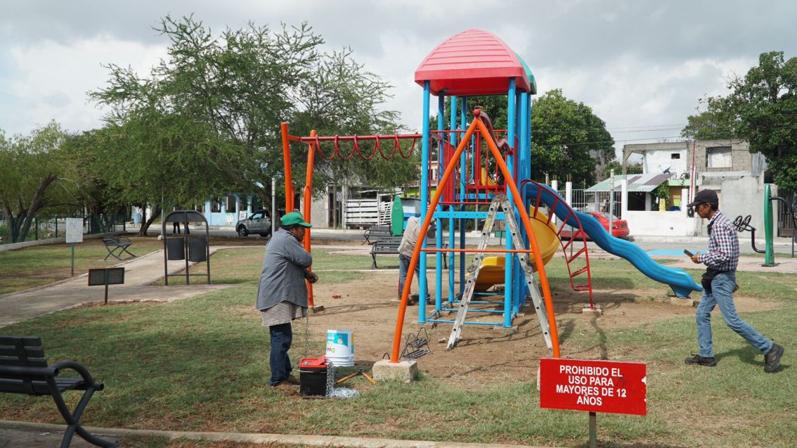 Pepe Shekaibán Supervisa Rehabilitación de Áreas Recreativas en Tampico