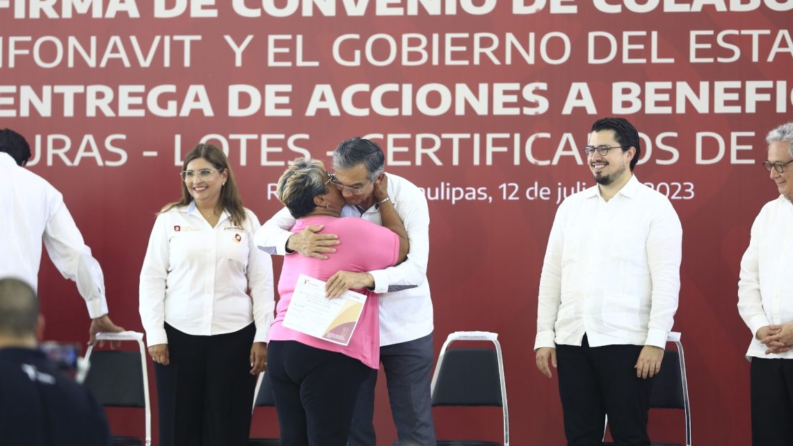 Firman Tamaulipas e Infonavit convenio para beneficiar a 115 mil trabajadores