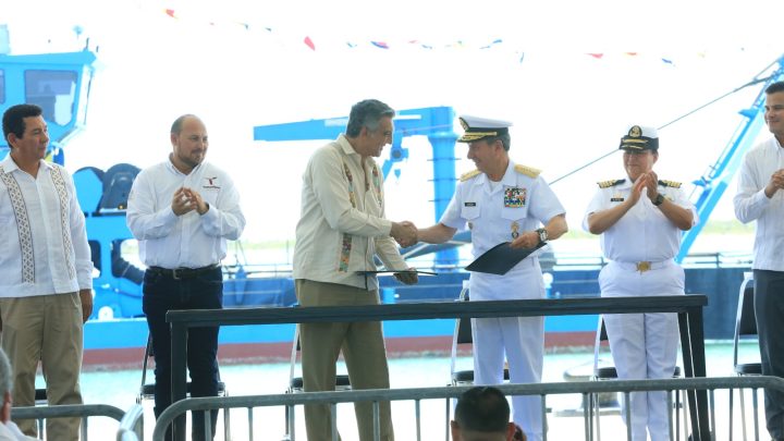 Arranca dragado del canal de navegación del Puerto del Norte de Tamaulipas