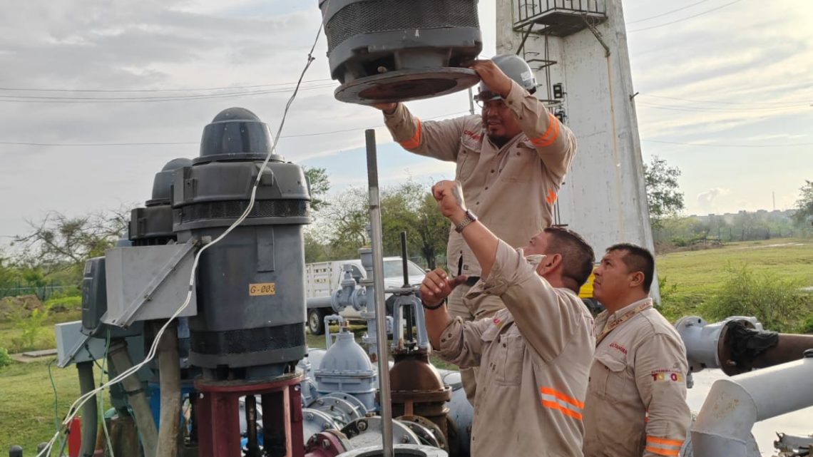 Realiza COMAPA Altamira reemplazo de equipo de bombeo en planta DUPORT