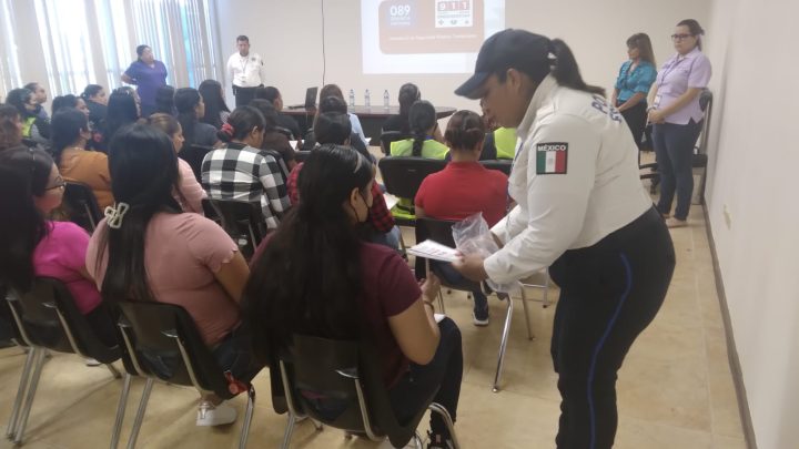 Guardia Estatal de Género imparte conferencias preventivas en Matamoros