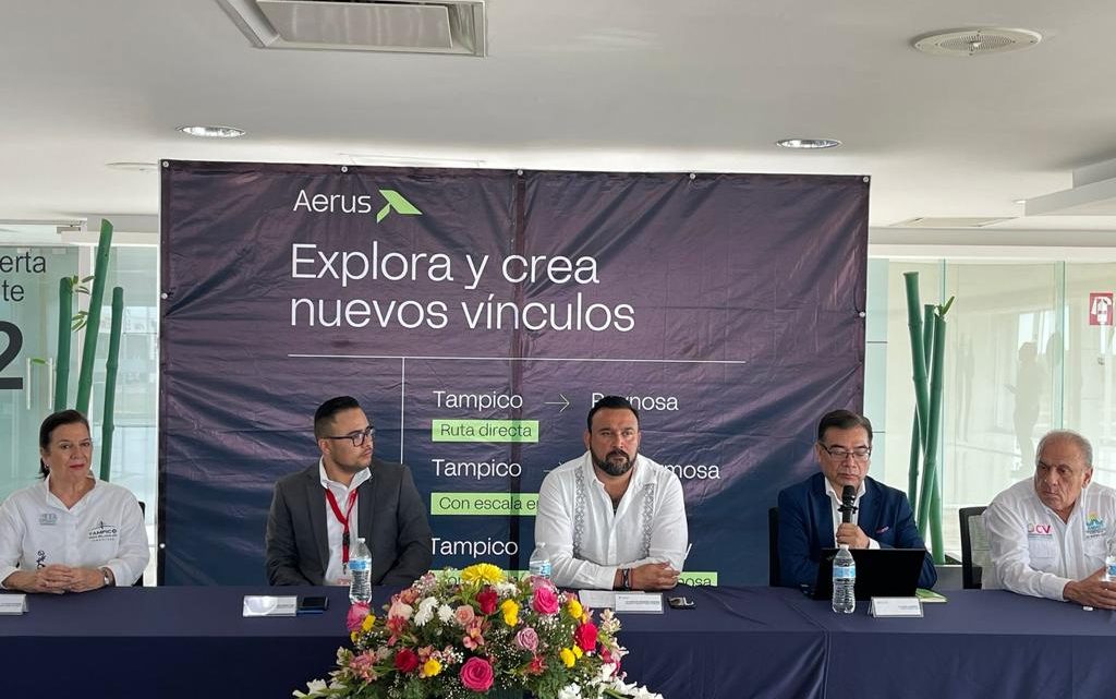 Anuncia secretario de Turismo, nueva ruta aérea que conectará Tampico y Reynosa