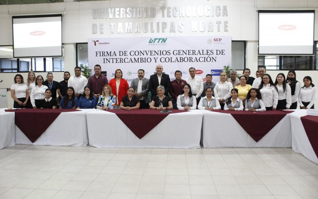 Universidad Tecnológica de Tamaulipas Norte firma convenios con empresas del sector productivo