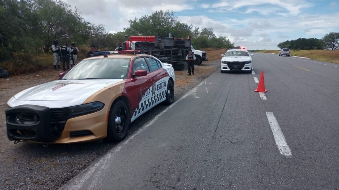 Guardia Estatal brinda asistencia tras volcadura