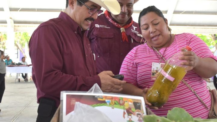 Productores tamaulipecos exhiben sus productos en el Tianguis Rural