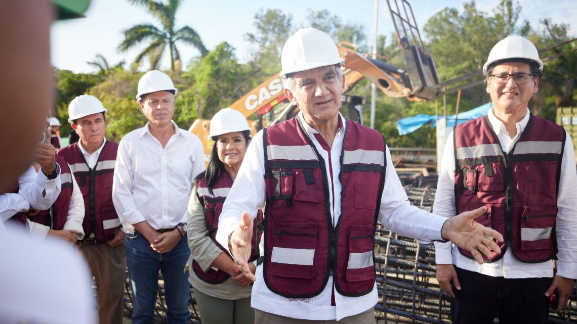 Constata Gobernador avance de construcción del Hospital Regional del ISSSTE en Tampico