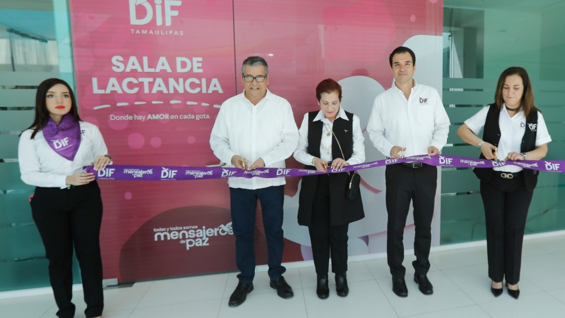 Inaugura Sistema DIF Tamaulipas primera sala de lactancia