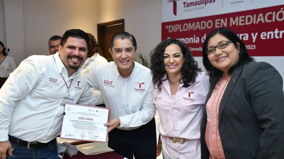 Integrantes del Centro de Conciliación Laboral, concluyen Diplomado en Conciliación y Mediación