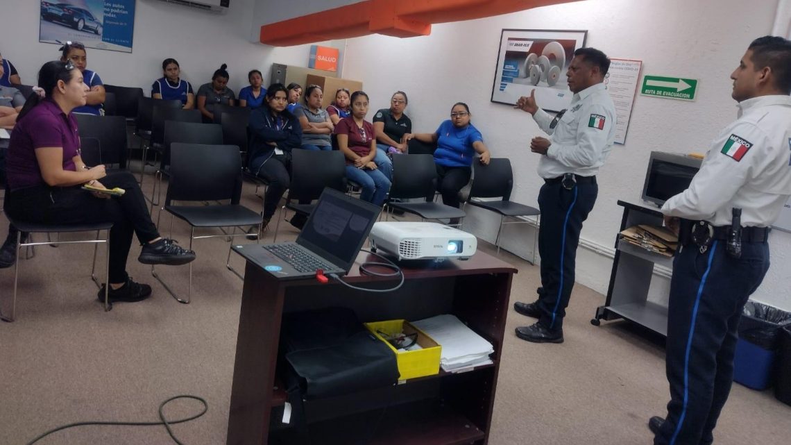 Guardia Estatal de Género concientiza a personal del sector industrial en Reynosa