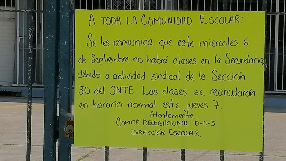 Alumnos de secundaria en Madero sin clases; primarias solo el 85% suspendió labores