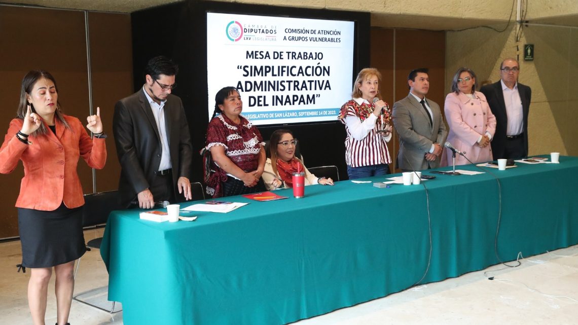 Realizan en San Lázaro mesa de trabajo sobre simplificación administrativa del INAPAM