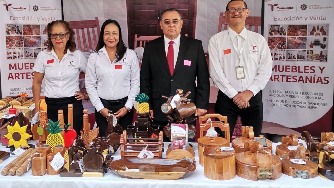 Exponen artesanías de CEDES en la muestra “Tamaulipas Seguro, Te Enamora”