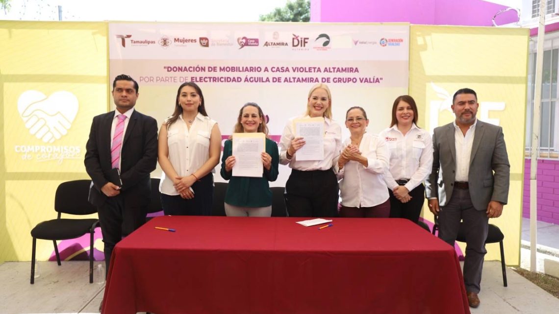 Sinergia entre el DIF Altamira y la iniciativa privada beneficia a Casa Violeta con mobiliario