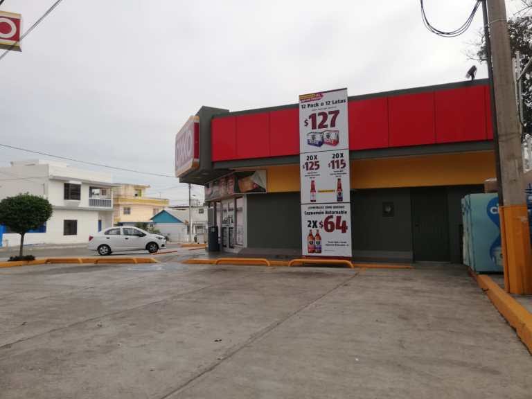 Roban Oxxo en la zona norte de Tampico