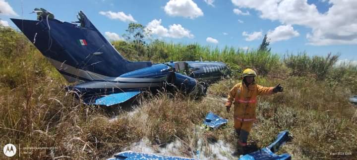 Aeronave sufre accidente