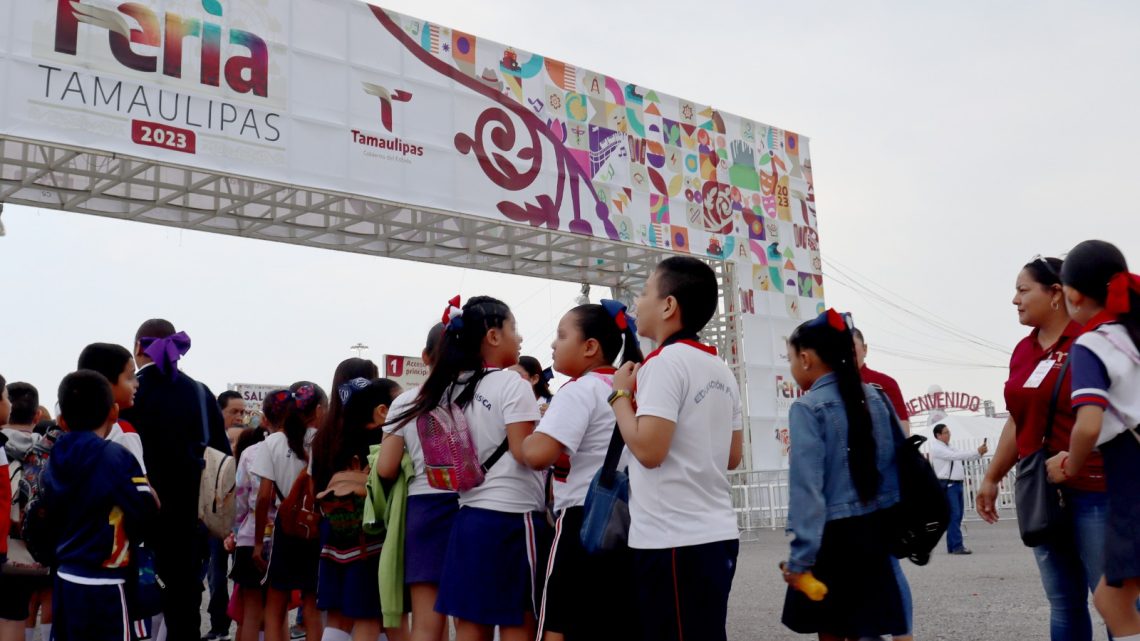 Estudiantes visitan stand de la SSPT en la Feria Tamaulipas 2023