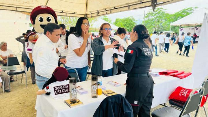 Participa Guardia Estatal de Género en Brigada “Transformando Familias” del DIF Tamaulipas