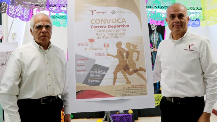 Invita SSPT a Carrera Deportiva ‘’Corriendo por la Paz y Seguridad de Tamaulipas’’