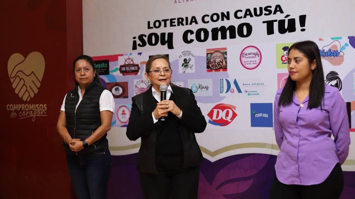 Ofrece Sistema DIF Altamira loteria con causa para canalizar más aparatos funcionales