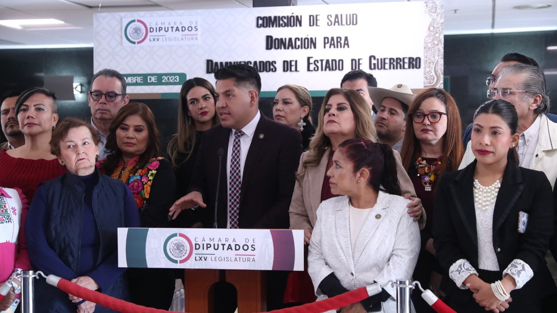 Recibe la Cámara de Diputados 32 toneladas de ayuda humanitaria para damnificados por huracán Otis