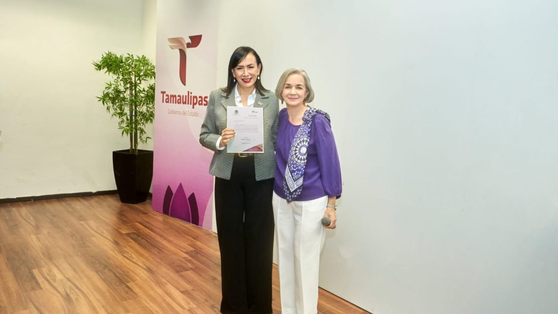 Entrega María de Villarreal nombramiento a Patricia Lara Ayala como directora general del DIF Tamaulipas