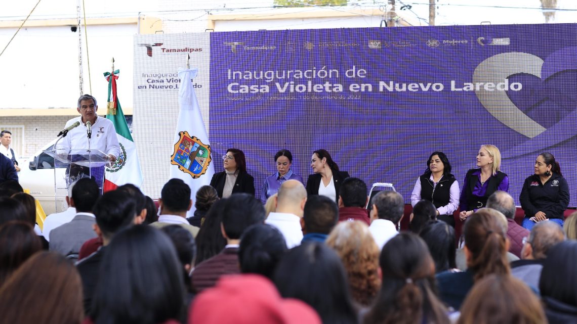 Apertura Américo tercera Casa Violeta en Tamaulipas