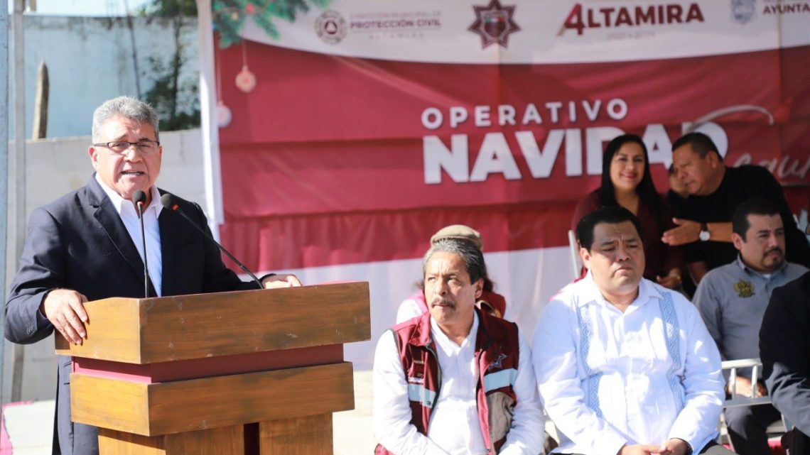 Arranca alcalde Armando Martínez Manríquez operativo «Navidad segura 2023»