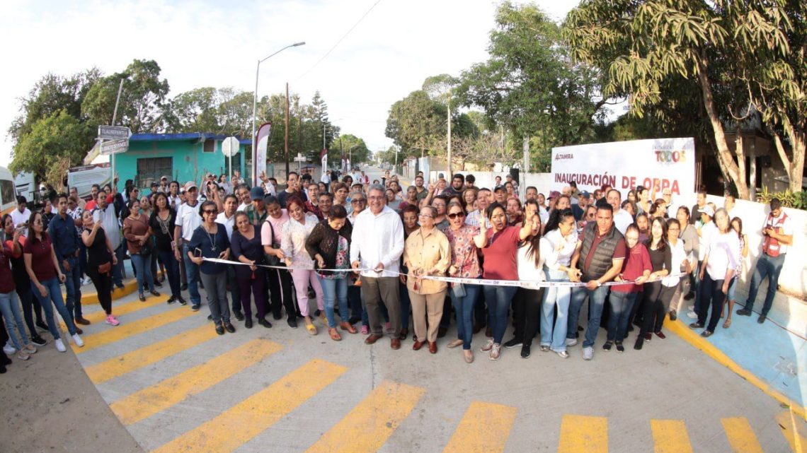 Abate Altamira rezago en pavimentación con inauguración de vialidades cada semana