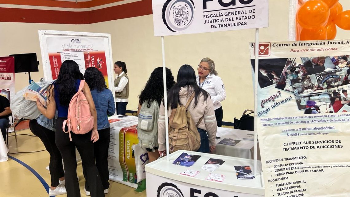 Fiscalía de Tamaulipas Promueve Prevención del Delito en la Expo Juventud Universitaria