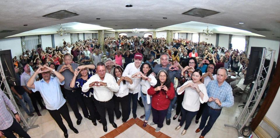 Valle Hermoso apoya a Olga Sosa y JR de Morena rumbo al Senado.