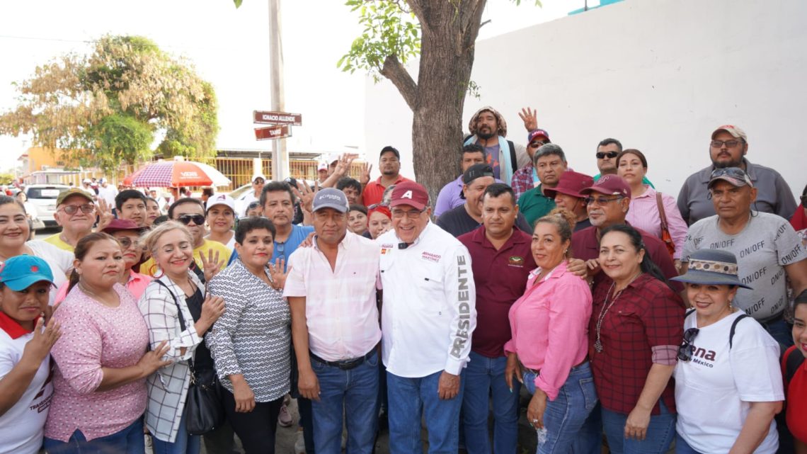 SUTRA se suma a recorrido de Armando Martínez Manríquez por colonia Revolución Verde