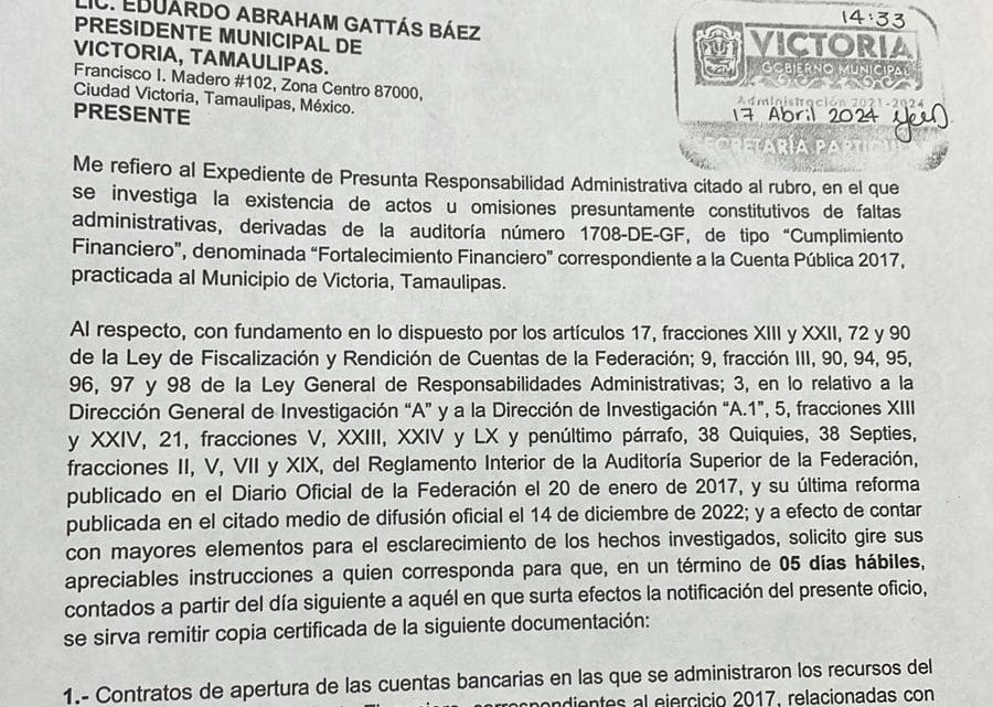 Llama a cuentas Auditoría Superiora ex tesorero de Almaraz por desfalco millonario