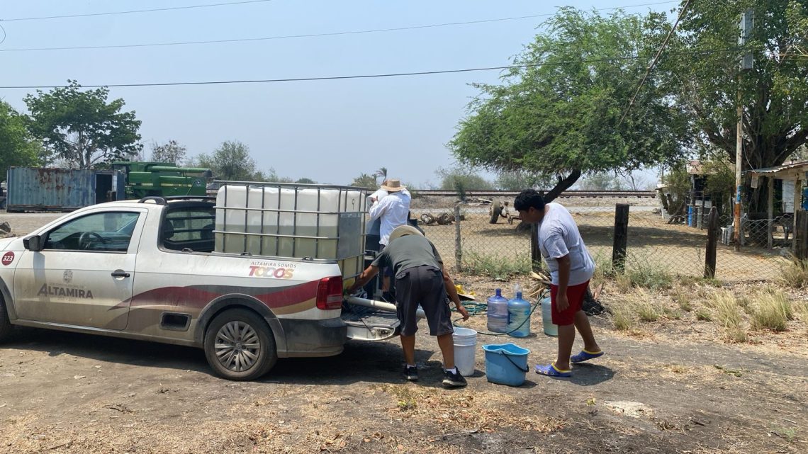 Gobierno Municipal intensifica acciones para asegurar el suministro de agua a los altamirenses