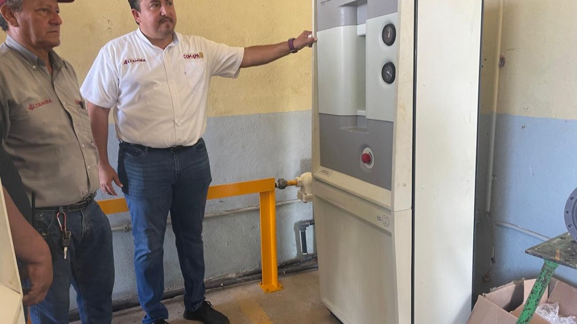 Moderniza COMAPA Altamira infraestructura para el tratamiento del Agua