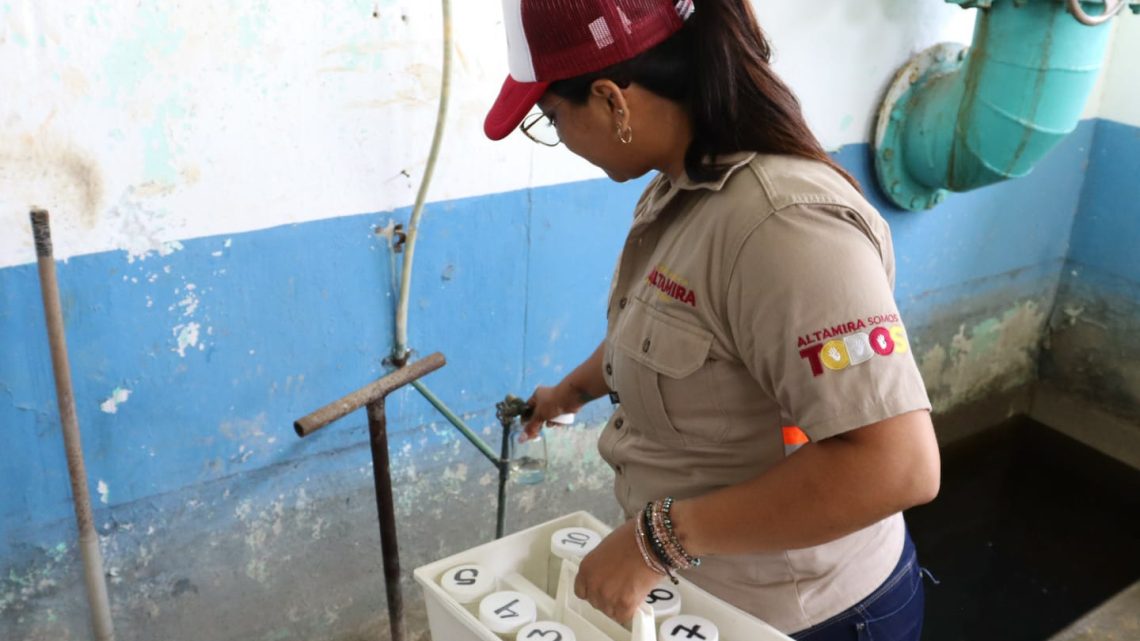 Verifica COMAPA Altamira calidad del agua