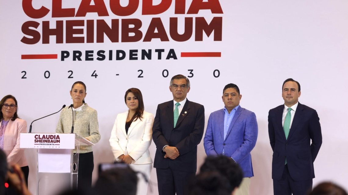 Presenta Américo a Claudia Sheinbaum y su gabinete los proyectos estratégicos de Tamaulipas