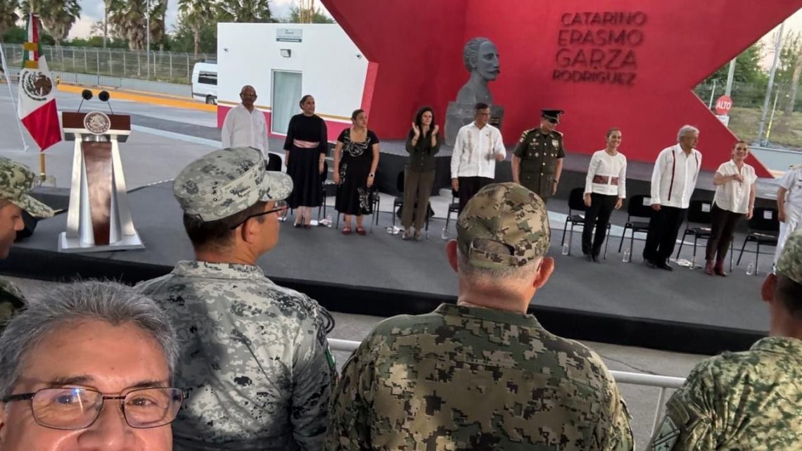 Acompaña Armando Martínez a presidente López Obrador en Matamoros