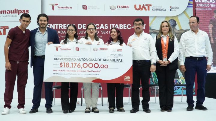 Más de 9 mil estudiantes de la UAT reciben la Beca “Futuro Tamaulipas”