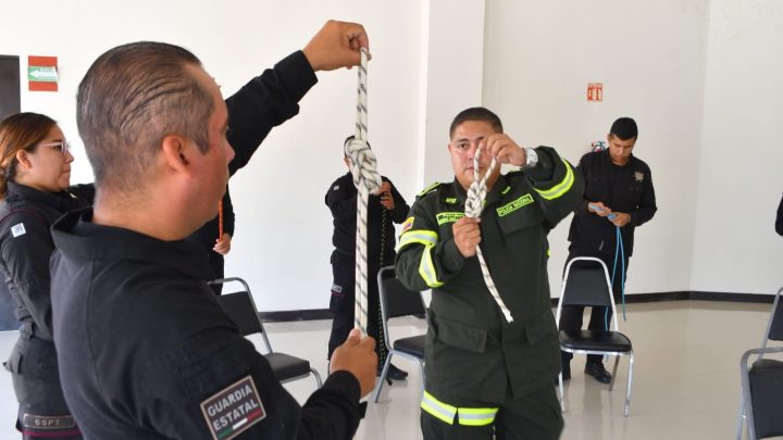 Continúa Guardia Estatal preparación para atender diferentes emergencias