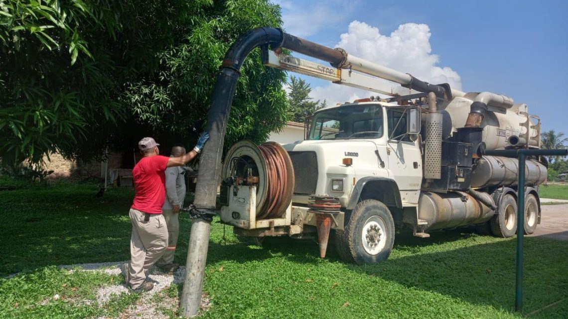 Desazolva COMAPA Altamira fosas sépticas en la zona rural