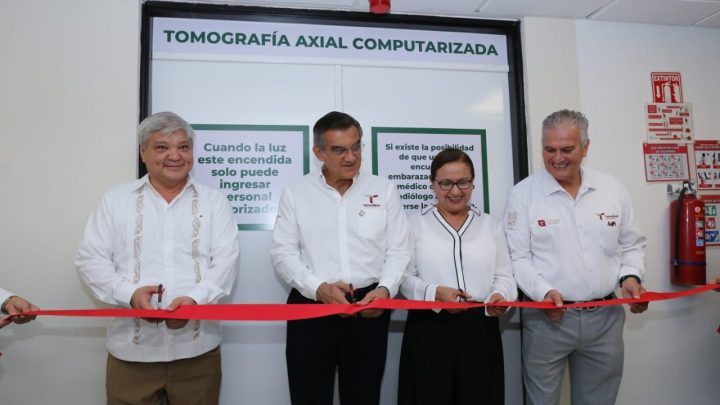 Entrega Américo tomógrafo al Hospital Infantil de Tamaulipas