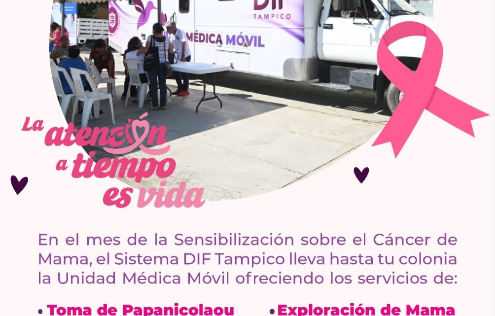 DIF Tampico Brinda Salud Integral a la Mujer Mediante Unidad Médica Móvil