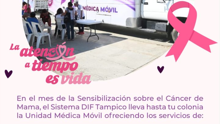 DIF Tampico Brinda Salud Integral a la Mujer Mediante Unidad Médica Móvil