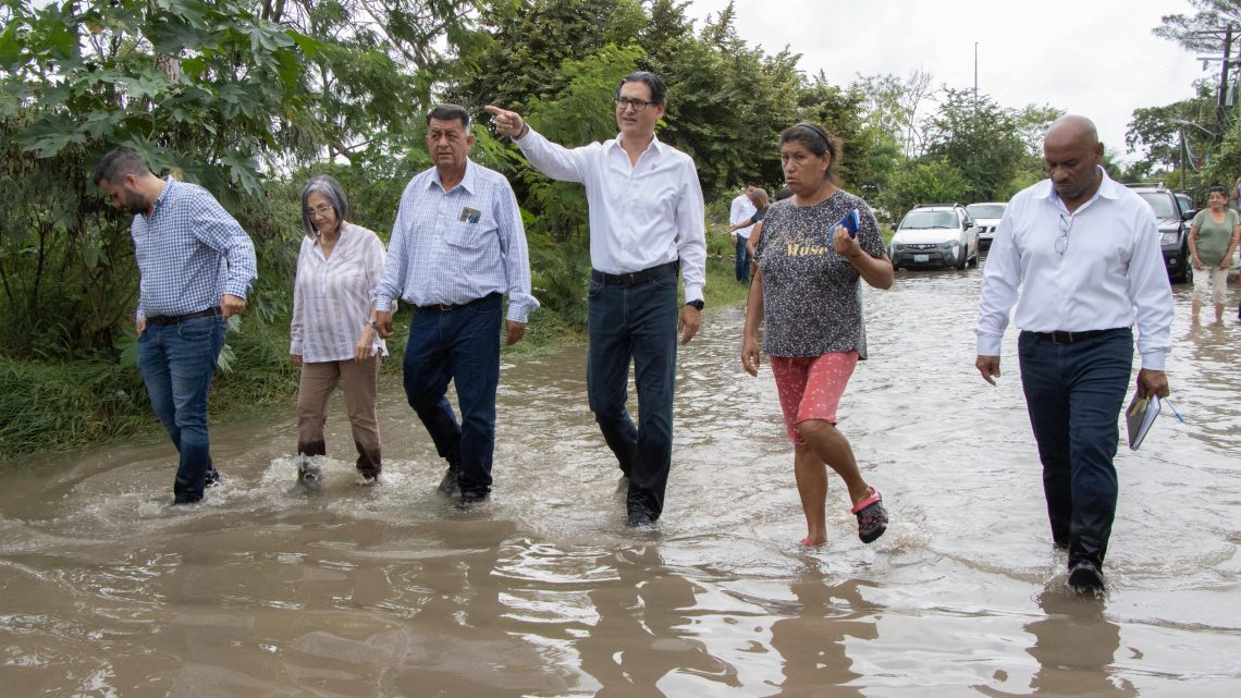 Erasmo González ordena liberar desfogue de aguas en drenes pluviales