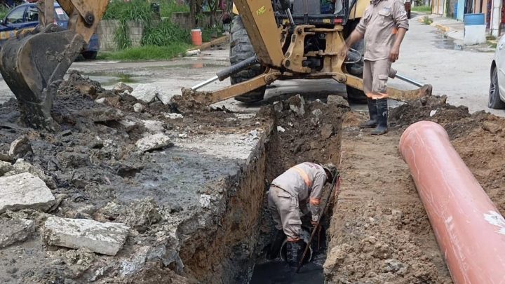 Realiza COMAPA reparación, reposición, y mantenimiento de colectores de drenaje