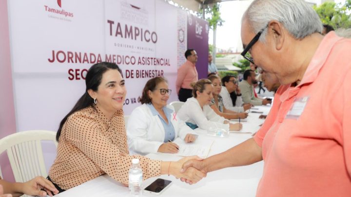 Encabeza Mónica Villarreal Nueva Jornada del Bienestar en Plaza de Armas