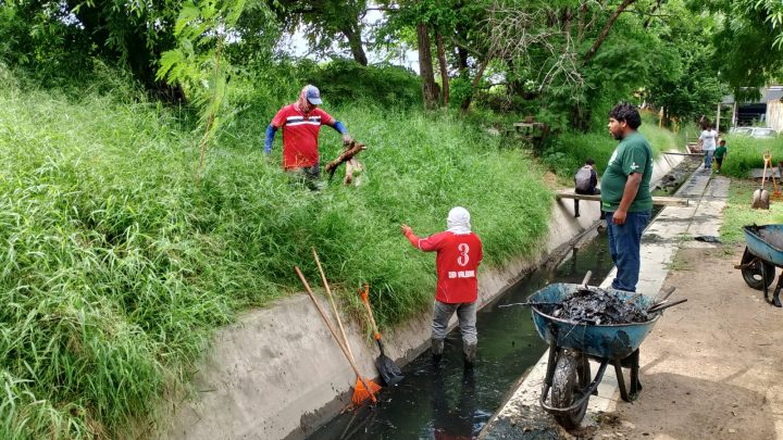 Intensifican Labores de Limpieza y Desazolve en la Red Hidráulica de Tampico