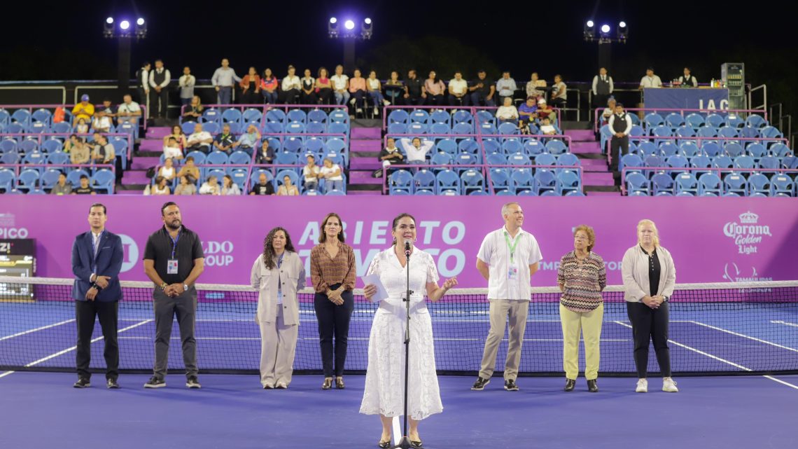 Inaugura Mónica Villarreal Torneo Internacional de Tenis Femenil Tampico 2024