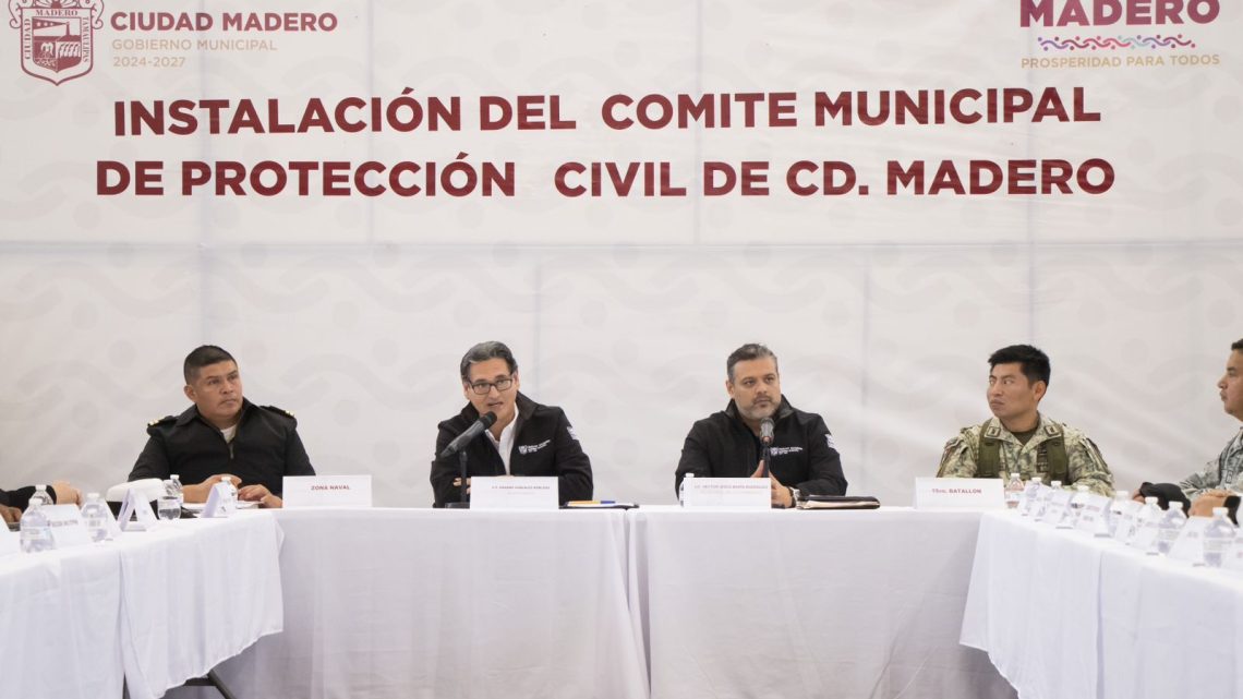 Instala Erasmo González Comité Municipal de Protección Civil de Ciudad Madero