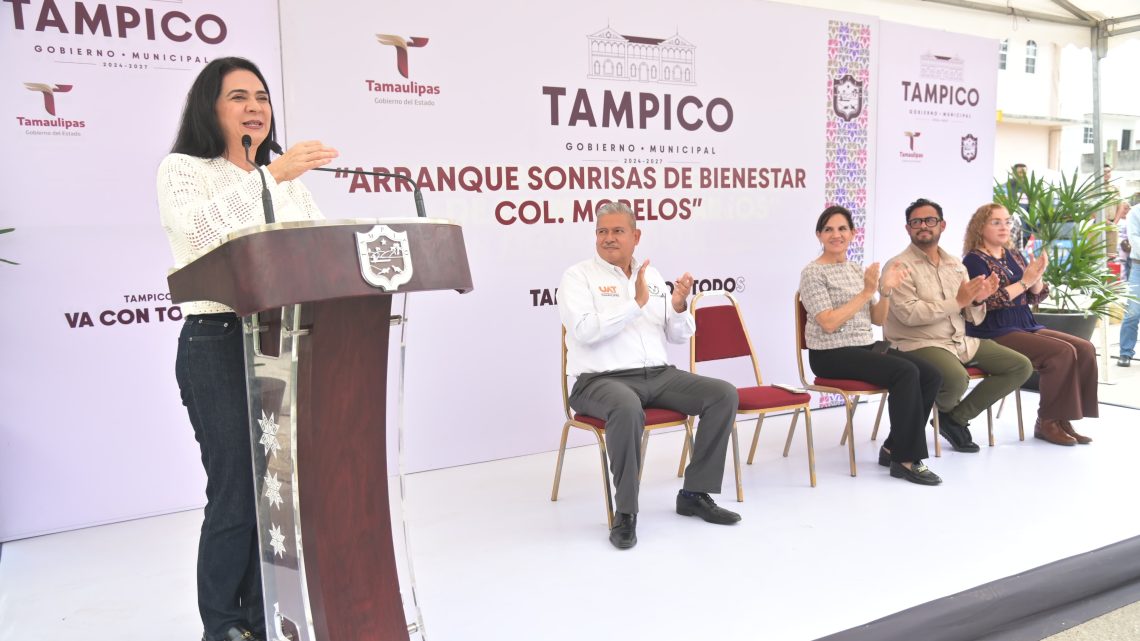 Lleva Mónica Villarreal «Sonrisas del Bienestar» a la Colonia Morelos